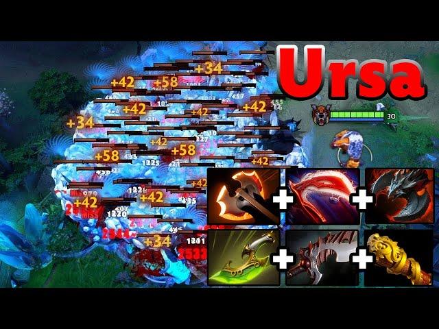 Brutal One Shot Burst Damage Builds Ursa 31Kills Carry Dota 2