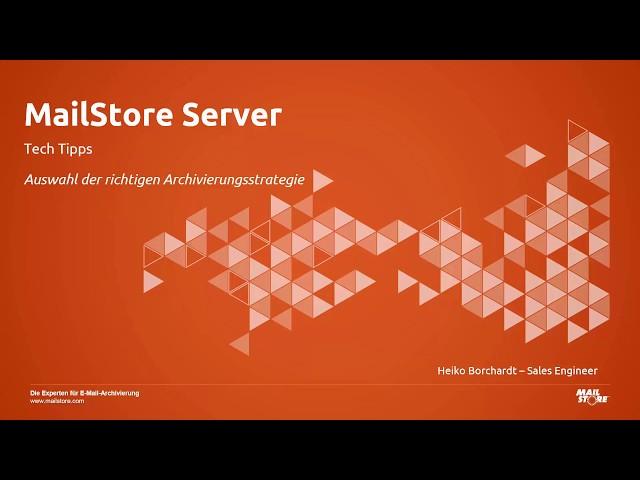 Tech Tipps: Auswahl der richtigen Archivierungsstrategie