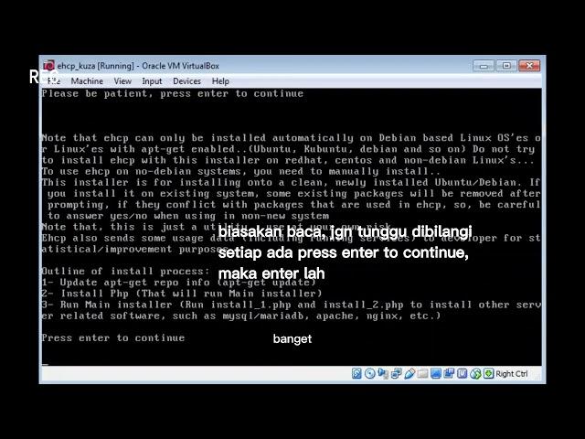 KONFIGURASI EHCP DI DEBIAN 9 (VirtualBox)