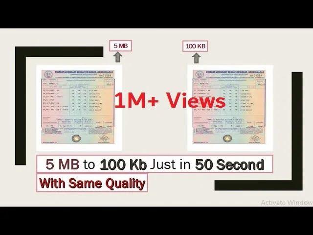 How to Reduce Size of any "JPG, PDF" file Upto 100 kb Just 50 Second for Forms (Hindi)