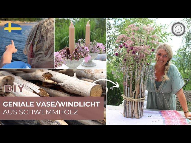 DIY XXL Vase aus SCHWEMMHOLZ