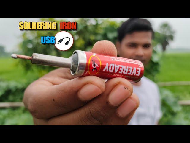 how to make soldering iron experiment | how to make solder machine |