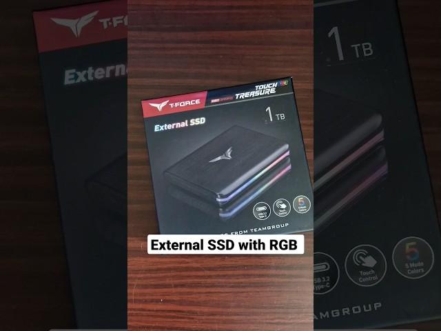 TREASURE TOUCH External RGB SSD Unboxing #shorts #rgb #ssd #teamgroup #unboxingvideo