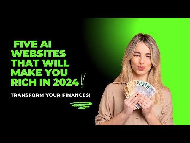 5 AI Tools That WILL Make You RICH #aitools