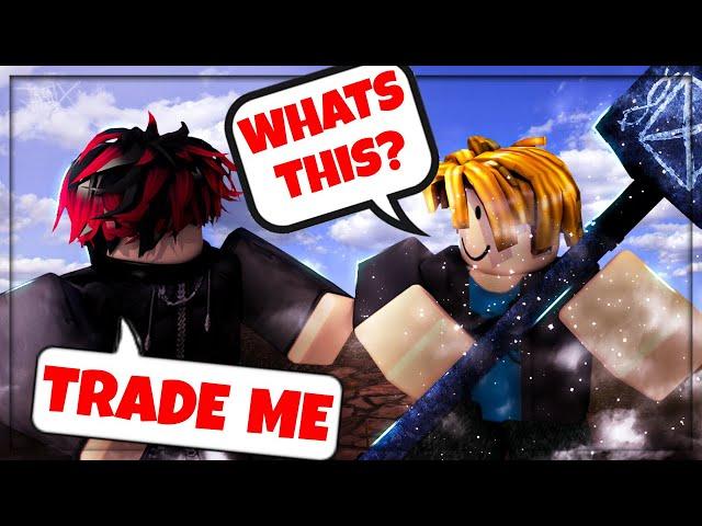 CATCHING SCAMMERS as a NOOB with Frost Warhammer (ROBLOX ZO SAMURAI)