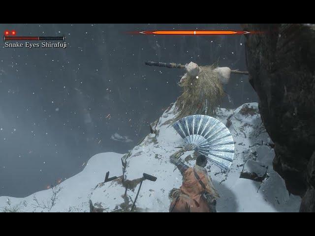 Sekiro Shadows Die Twice - Easy kill Boss Snake Eyes Shirafuji with Loaded Umbrella - No Stealth