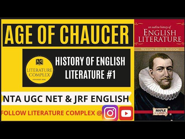 The age of Chaucer |History of English literature| In Tamil.