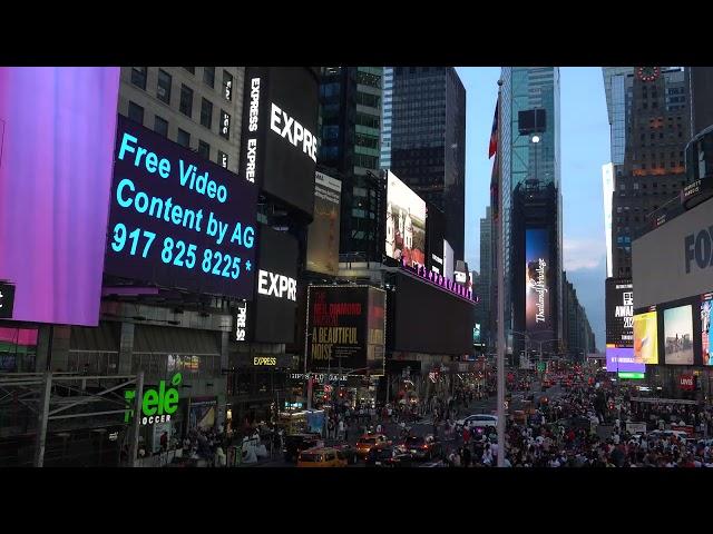 Filming Times Square Billboards