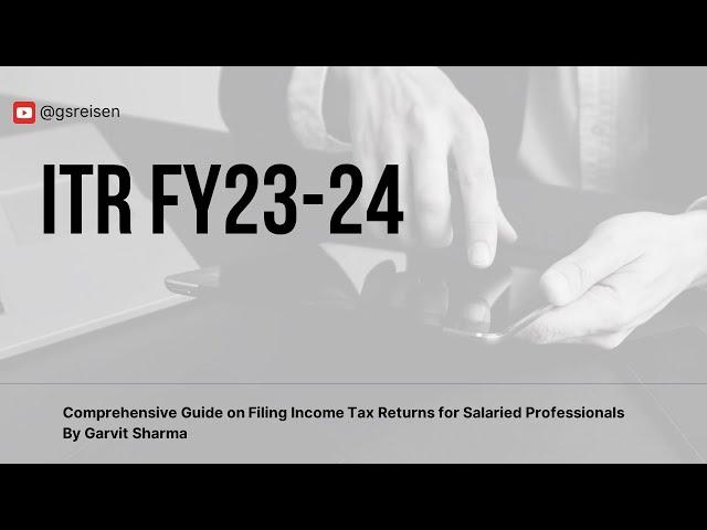 ITR Filing & Verifying Online 2024-25 | Income Tax Return (ITR 1) | All Information in One Video