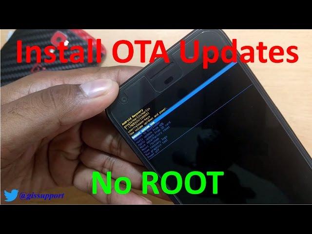 How to Install OTA Updates and Flash ROM without ROOT using recovery and adb sideload