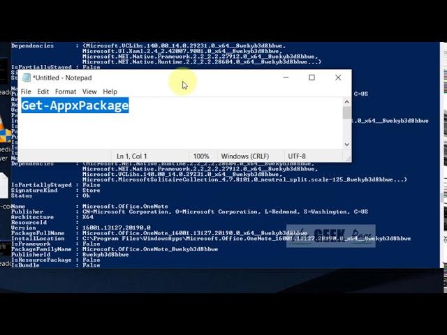 How to Uninstall any Built-in Apps with powershell in Windows 10