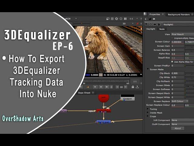 3DEqualizer - How To Export 3dEqualizer Tracking Data Into Nuke [Basic] Tutorials EP_06