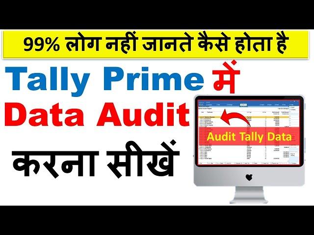 ऐसे करें Data Audit - Vouchers - Ledgers | How to Audit in Tally prime | accounting data audit