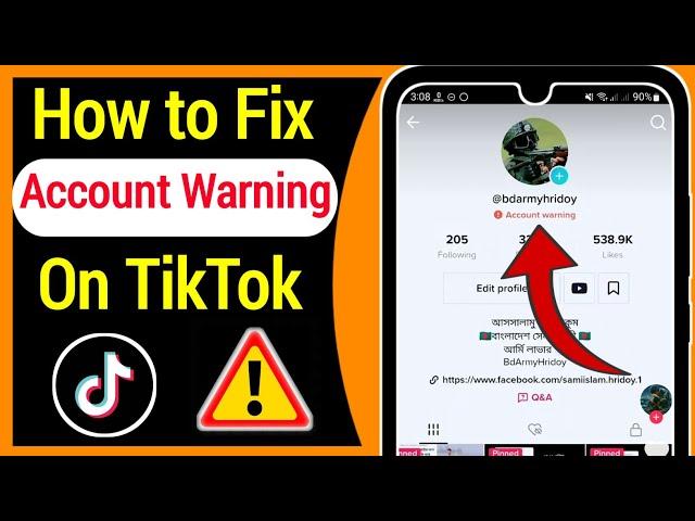 How to Fix TikTok Account Warning Problem (2023) | How to Remove TikTok Warning