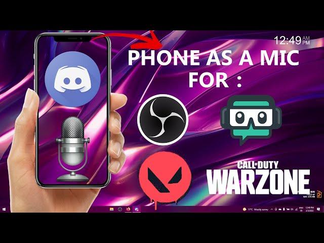 Your *phone as a wireless microphone* for your PC using Discord (Read Description)
