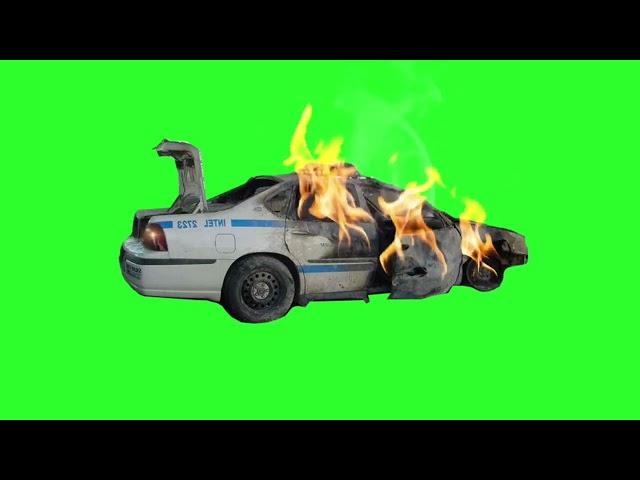 POLICE CAR CRASH | GREEN SCREEN | 3D | VFX | ANIMATION | 4K | HD | THE BEST REEL