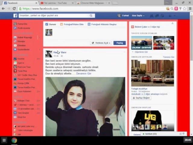 Facebook tema rengi değiştirme