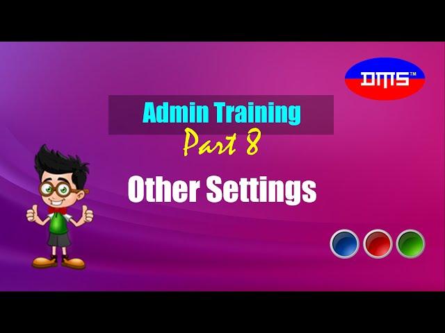 DMS POS Admin Training (Part 8): Other Settings