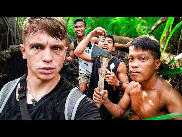 PHILIPPINES SCARIEST FOOD! Catching WILD Worms with Tribe 