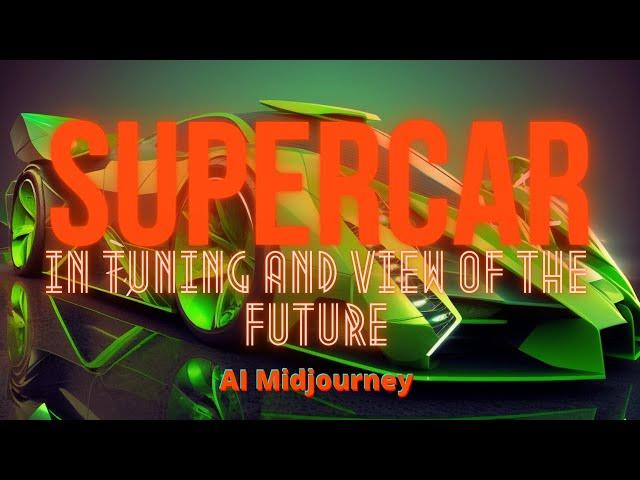 SUPERCAR in tuning and view of the future, AI Midjourney... #midjourney