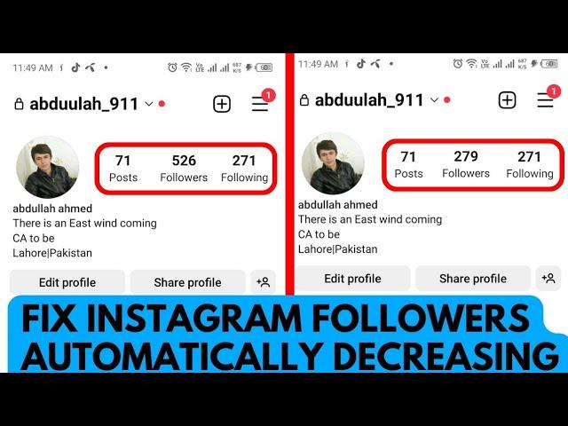 How to Fix Instagram Followers Automatically Decreasing Problem in 2023?