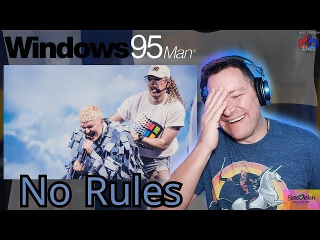 American Reacts to Windows95man "No Rules"  Music Video & LIVE | Finland EuroVision 2024!