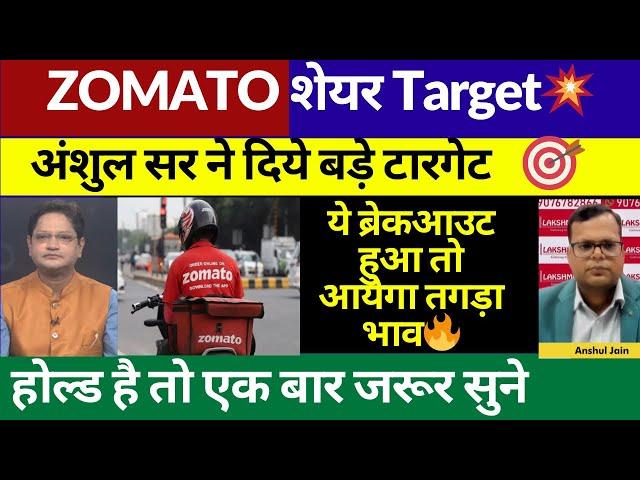 Zomato share पर अंशुल सर ने दिये बड़े टारगेट | Zomato Share Target | Zomato Share Latest News Today