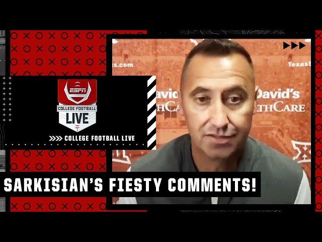 Reacting to Steve Sarkisian's FIESTY comments  | College Football Live