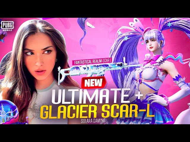 NEW GLACIER SCAR-L + SNOWSTAR SWEEHEART ULTIMATE SET || PUBG MOBILE