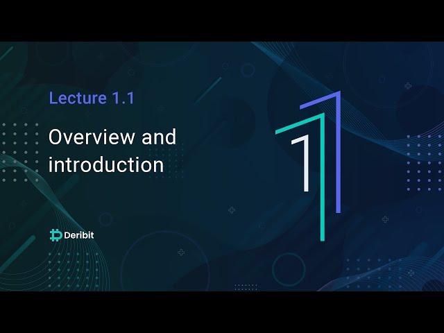 1.1 Introduction to Cryptocurrency Options - Deribit Options Course Basics