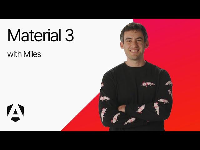 The Latest on Material 3 in Angular v18