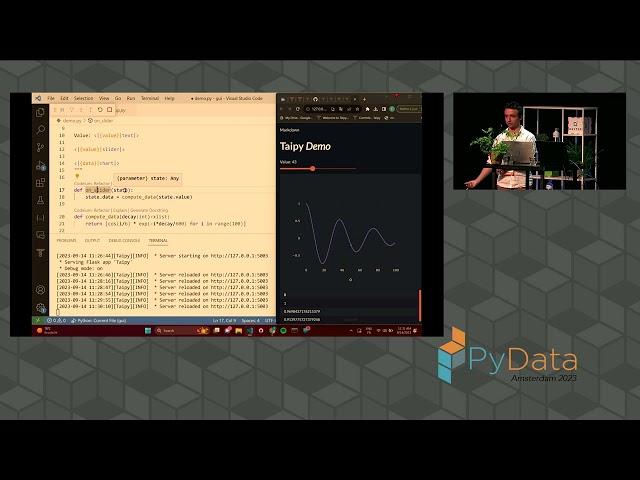 Turning your Data/AI algorithms into full web applications in no time with Taipy | PDAMS 2023