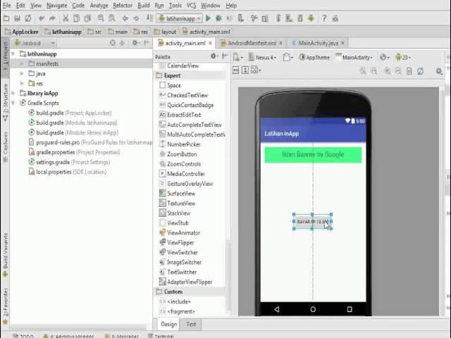 Tutorial in App Purchase Android Studio