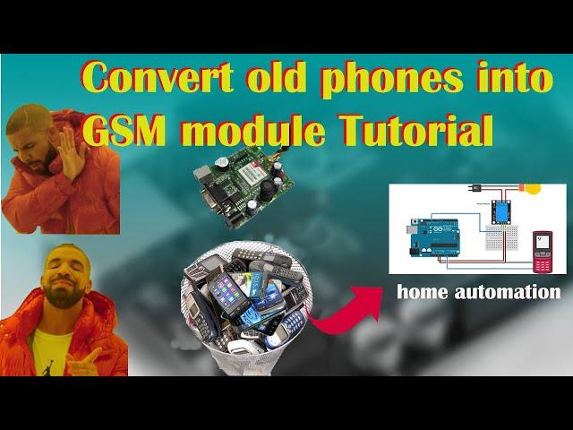 How to convert old mobiles phones into GSM Module  for Home Automations  Tutorial  video| Save money