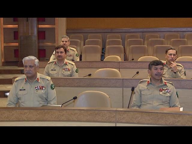 Press Release No 166/2023 - 260th Corps Commanders' Conference held at GHQ - 17 Oct 2023 | ISPR