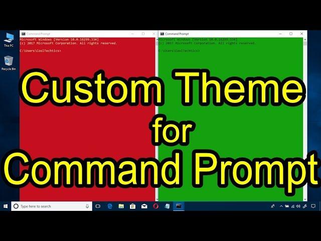 Change the Color of Command Prompt In Windows 10