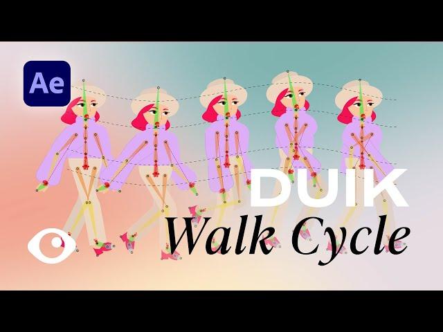 How to Do a Walking Cycle with DUIK Bassel For Beginners - Adobe After Effects Tutorial