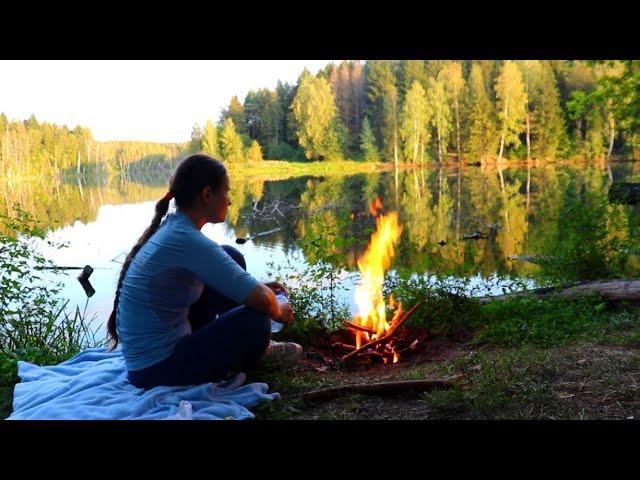 Solo beauty camping|outdoor cooking | ASMR nature sounds