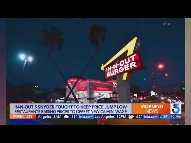 In-N-Out president said she fought to keep prices down amid minimum wage hike for fast food workers