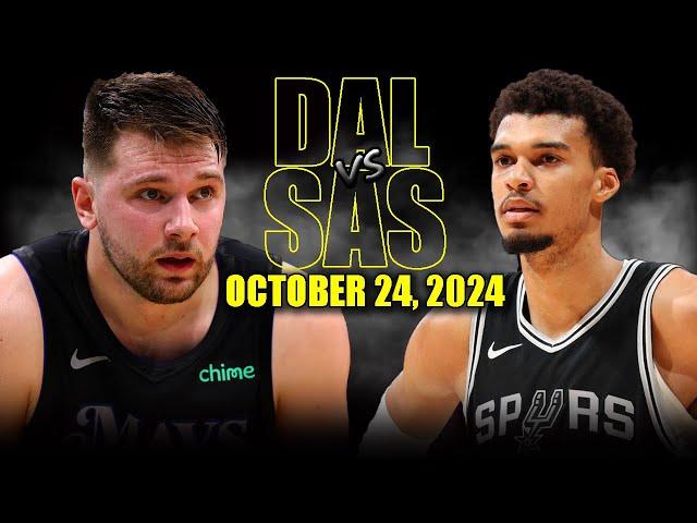 Dallas Mavericks vs San Antonio Spurs Full Game Highlights - October 24, 2024 | 2024-25 NBA Season