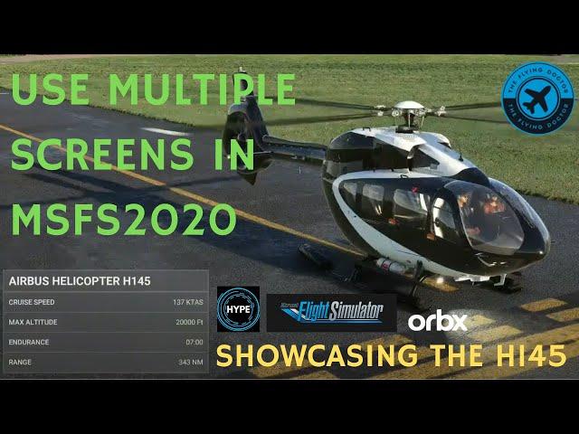 Multiple Monitors and DLSS in MSFS2020: Sim Update 10, showcased on Hype Performance H145