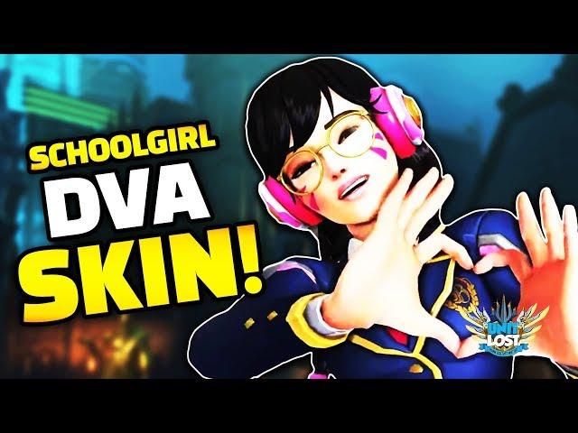 Overwatch - Schoolgirl DVA SKIN!? *NEW* Academy DVA Skin!
