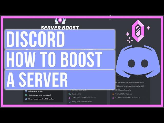 How To Boost A Discord Server - Full Tutorial