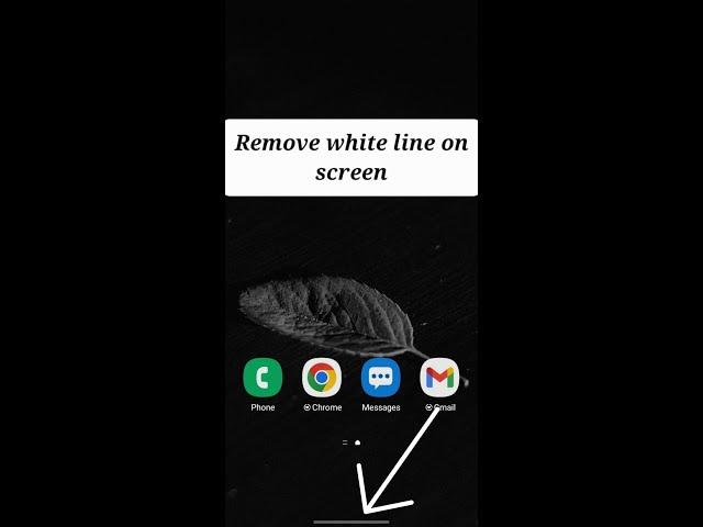 Get rid of white line at bottom of phone screen