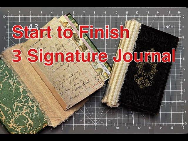 Start to Finish 3 Signature Journal - Plans for Using Up My Tim Holtz Stash - Beginner Friendly