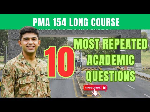 PMA 154 Long Course Most Repeated Academic Questions | PMA 154 Long Course Preparation | PMA KAKUL