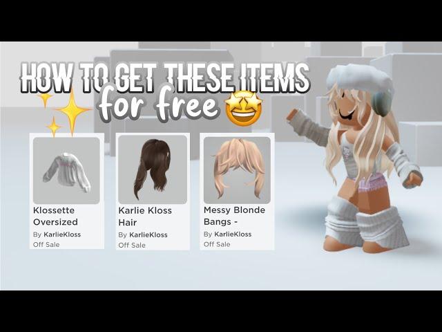 How to get Karlie Kloss Hair, Messy Blonde Bangs & Oversized Sweater on Roblox[event closed‼️]