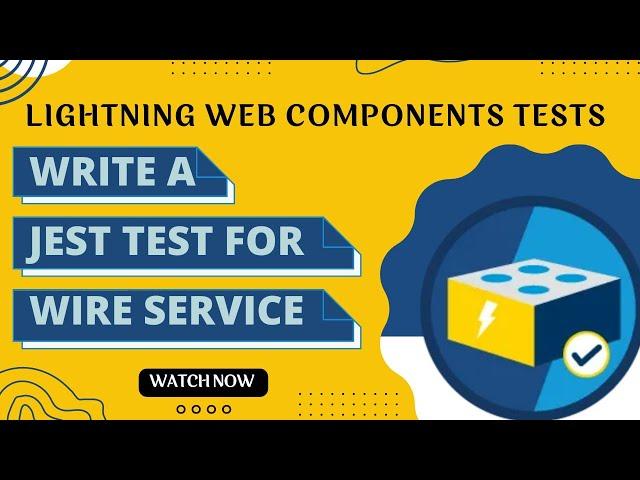 Salesforce Trailhead - Write a Jest Test for Wire Service