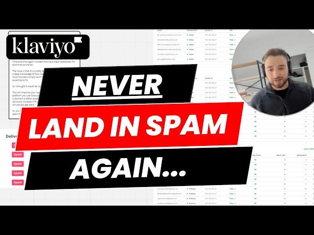 How to get your Klaviyo emails out of SPAM [2024 Klaviyo Training]