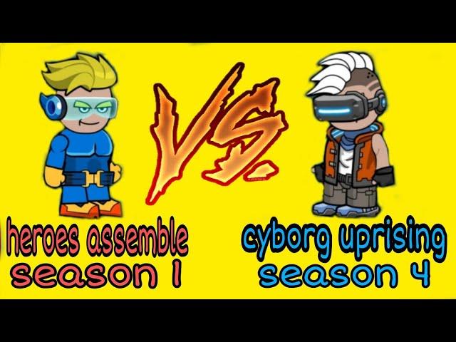 Mini militia season 1 vs season 4. Hero vs cyborg